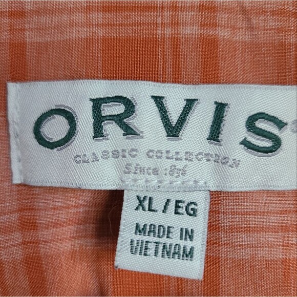 orvis short sleeve button front UPF 30 tech short sleeve shirt mens XL - Picture 4 of 6